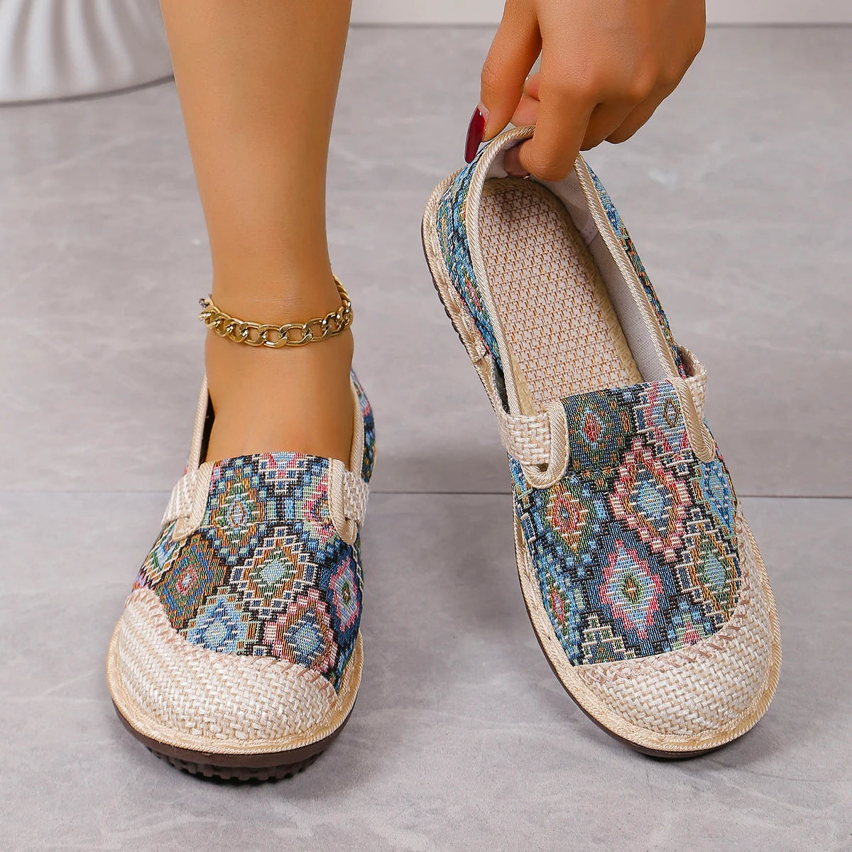 Lorna | Lightweight Boho Walking Sneakers