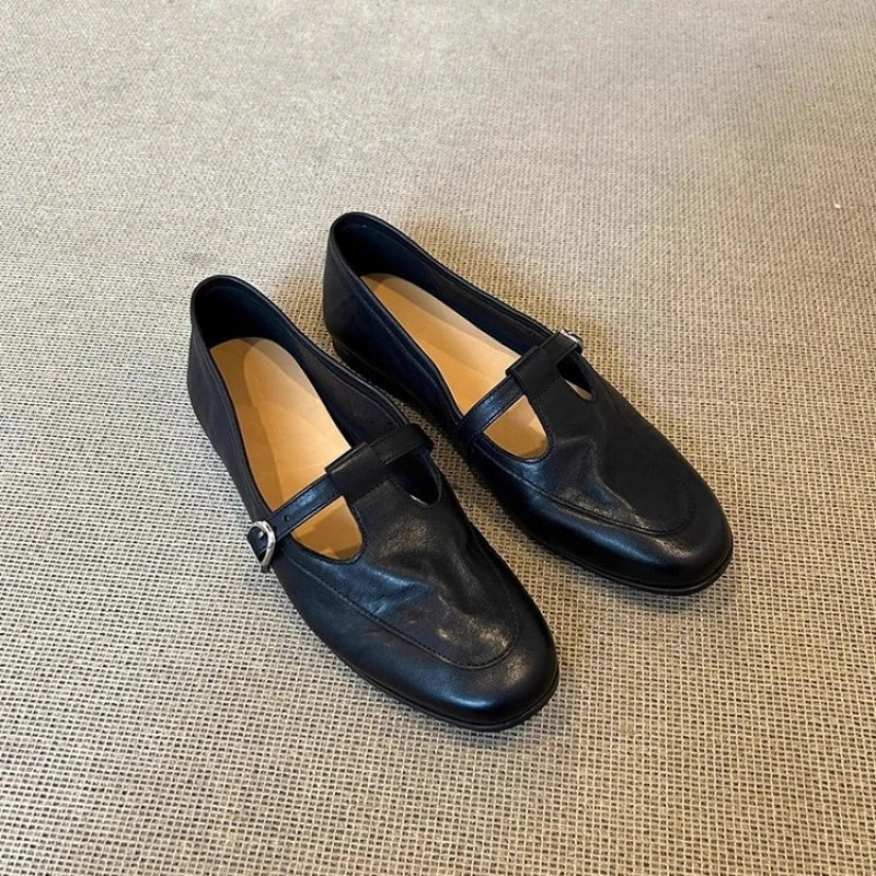 ROSIE | VINTAGE SQUARE-TOE MARY JANE FLATS