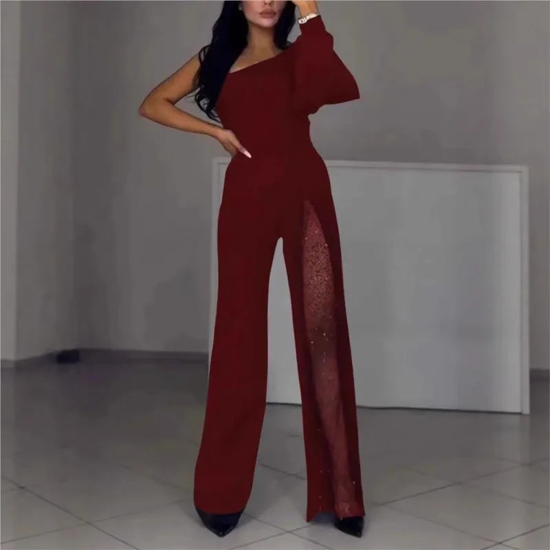Maddison | One-Shoulder Wide-Leg Jumpsuit