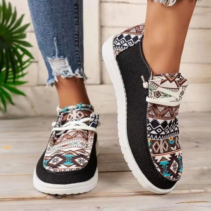 Ava | Orthopedic Patterned Sneakers