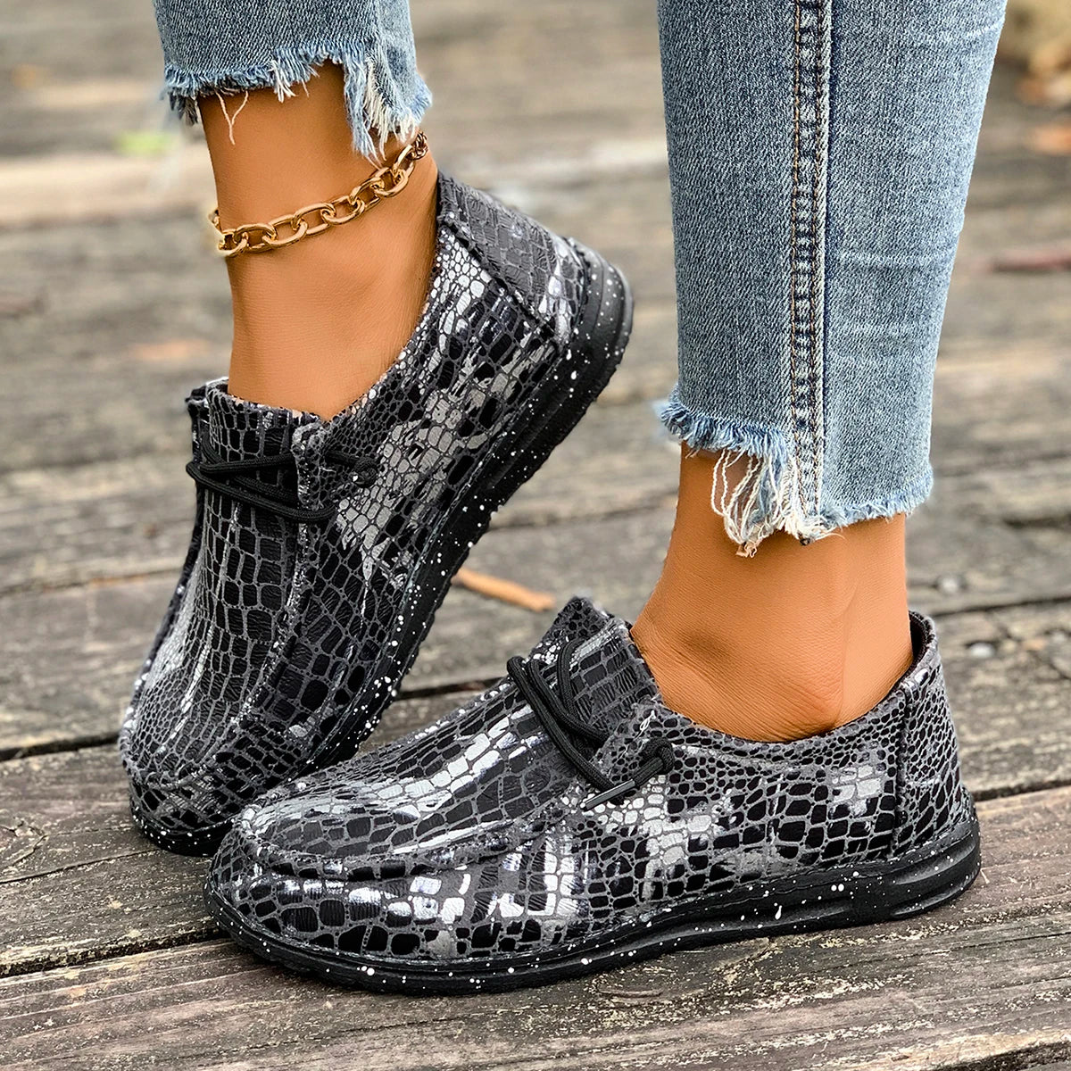 Amelia | Orthopedic Patterned Sneakers