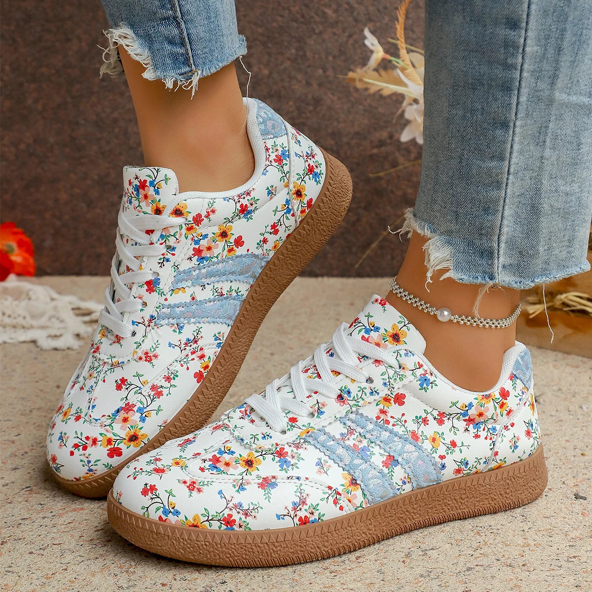 Evie | Lightweight Floral Breathable Shoes