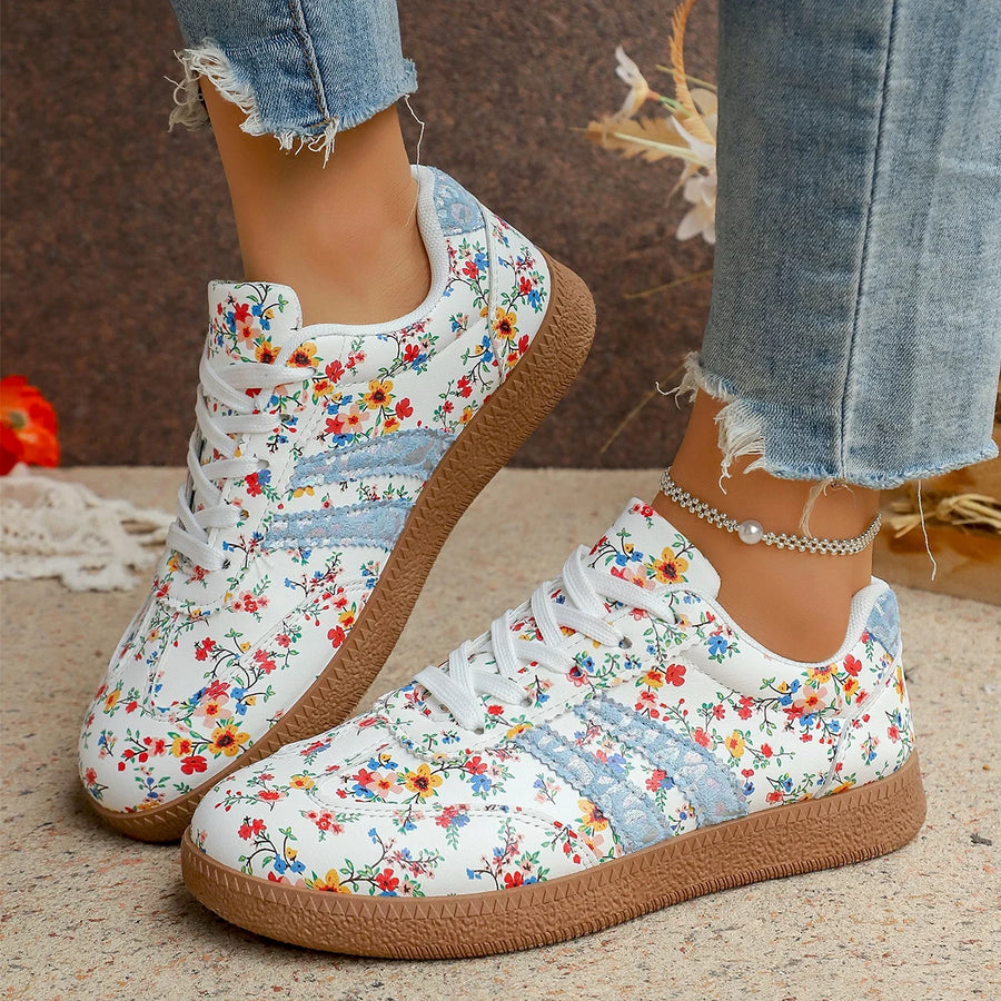 Evie | Lightweight Floral Breathable Shoes
