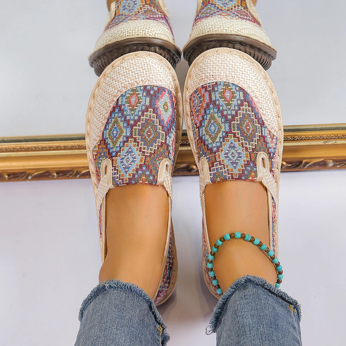 Lorna | Lightweight Boho Walking Sneakers
