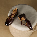 MARGOT | RETRO CHUNKY HEEL MARY JANE SHOES