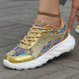 ELOISE | GLITTER PLATFORM CASUAL TRAINERS
