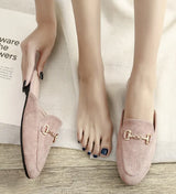 PENELOPE | WOMEN'S CLOSED-TOE MULES WITH METAL CHAIN