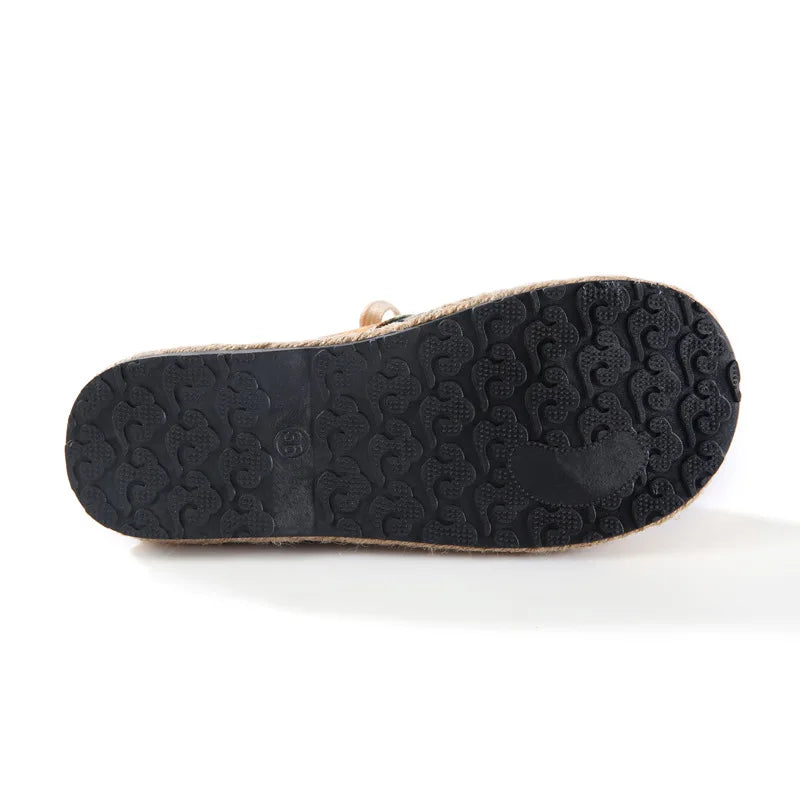Zara | Boho Woven Lace-Up Ankle Shoes
