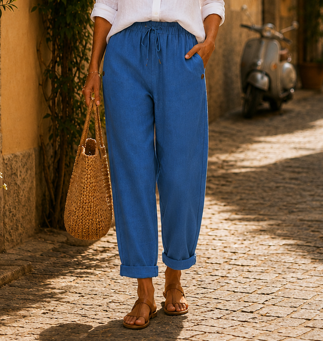 Evie | Lightweight Linen Trousers