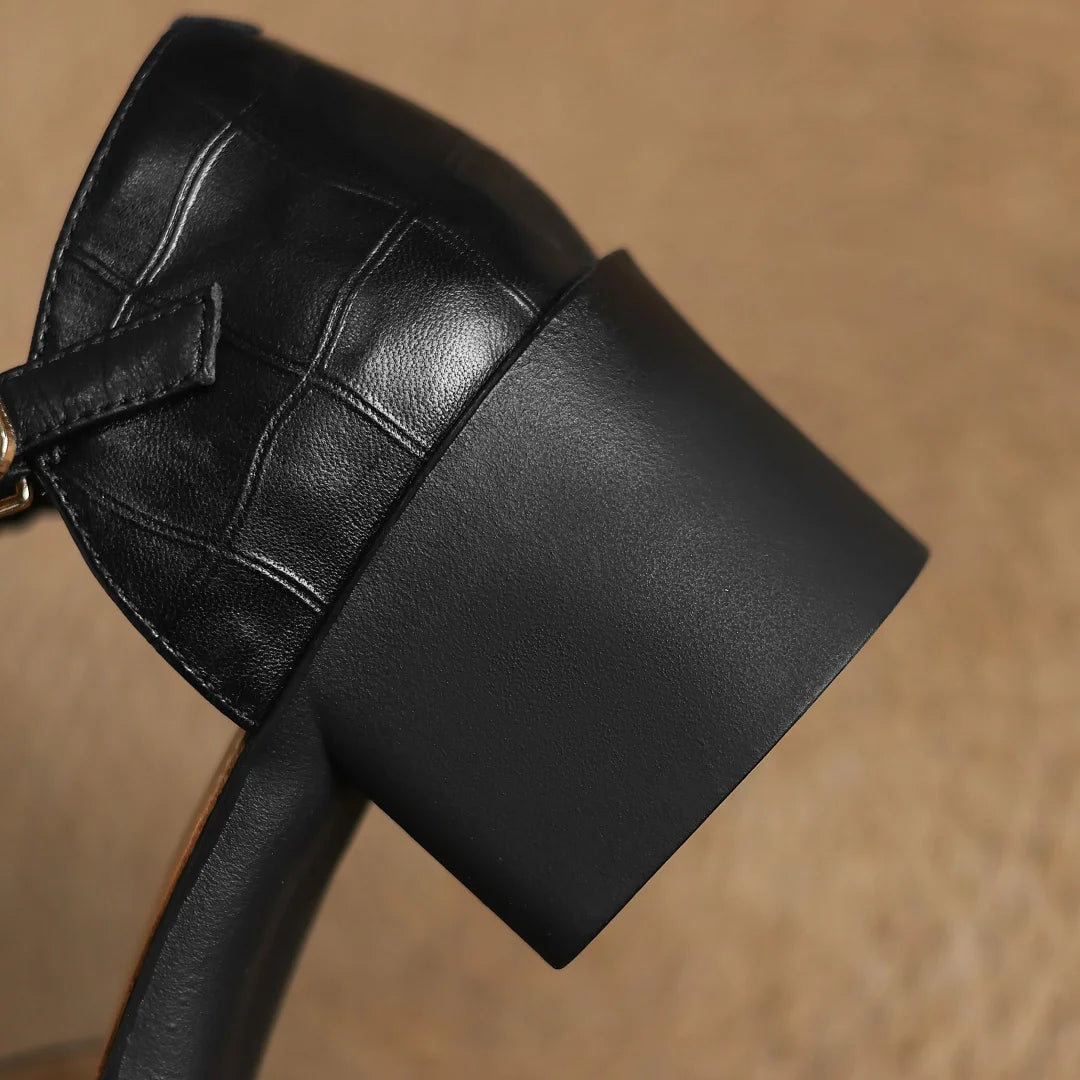 Maisy | Elegant T-Strap Mid-Heel Shoes