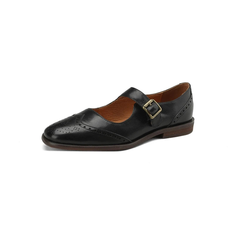 ARABELLA | GENUINE LEATHER LOW-HEEL SHOES