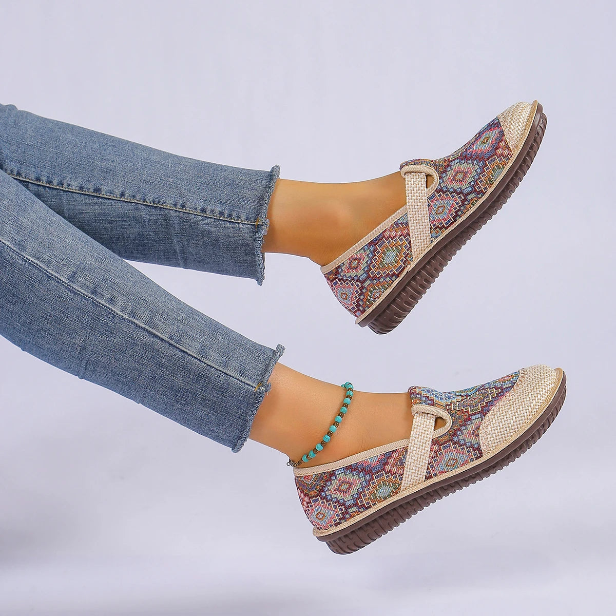 Lorna | Lightweight Boho Walking Sneakers