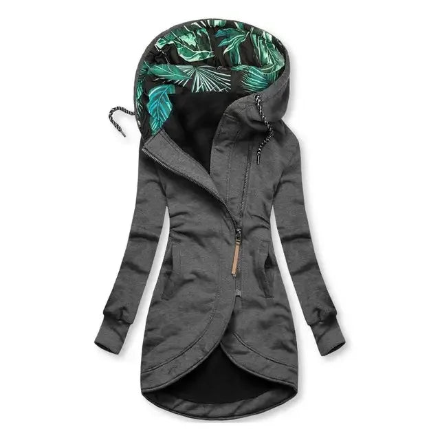 Lauren | Long-Sleeve Hooded Zip Jacket