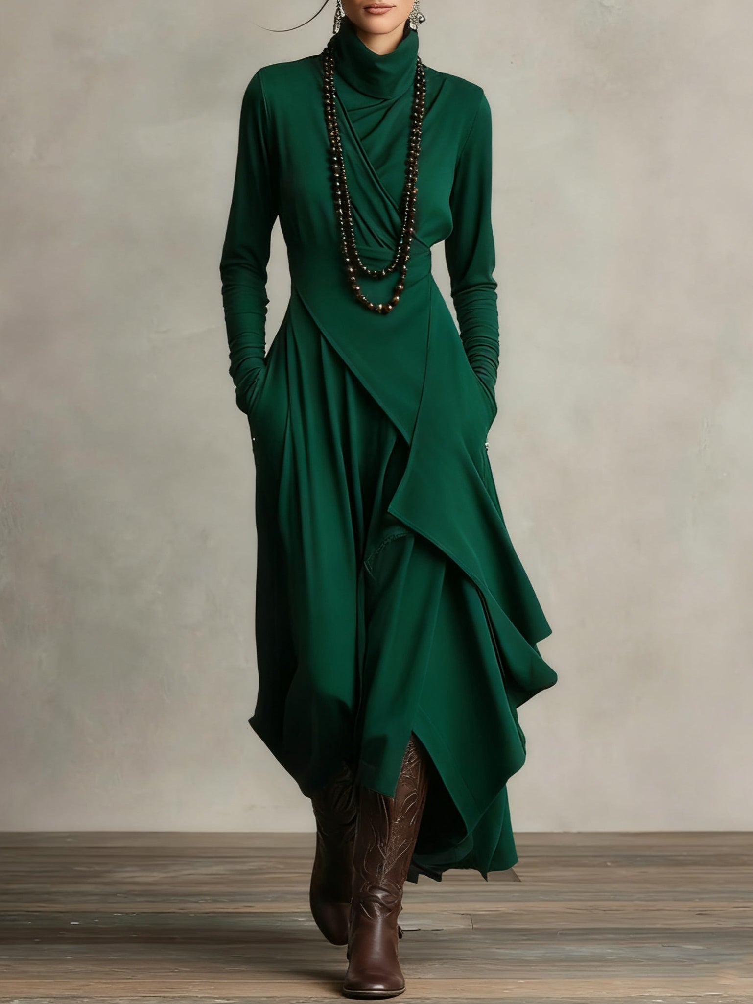 Aurelia | Women's Turtleneck Maxi