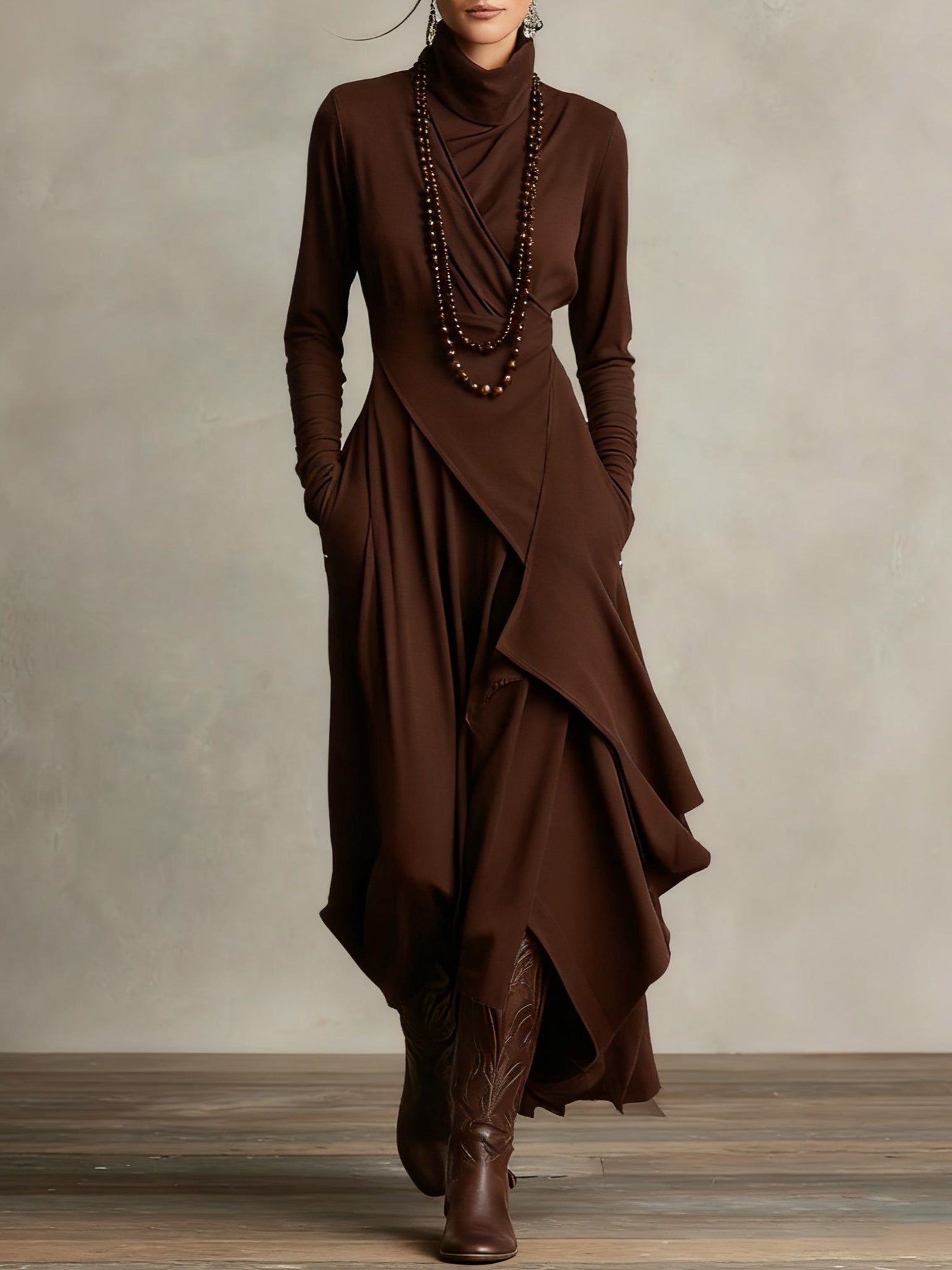 Aurelia | Women's Turtleneck Maxi