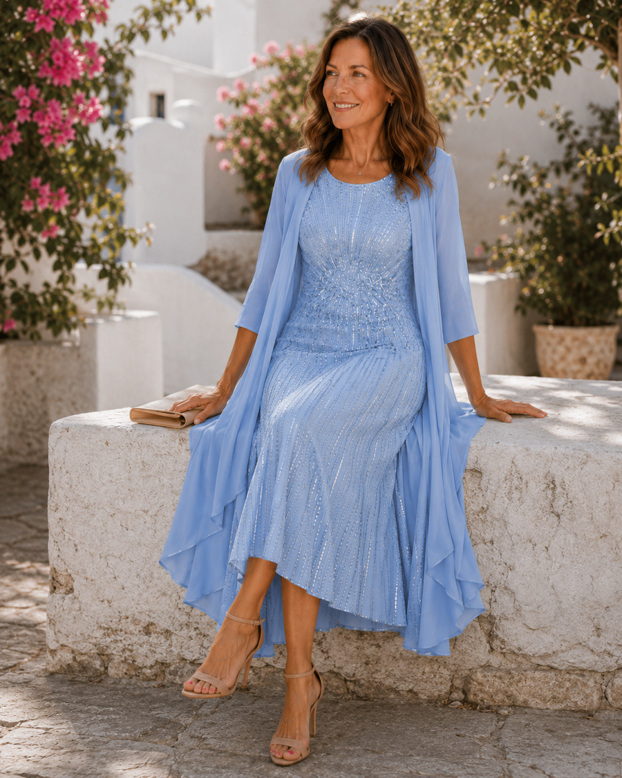 Charlotte | Elegant Shimmer Occasion Two-Piece Set