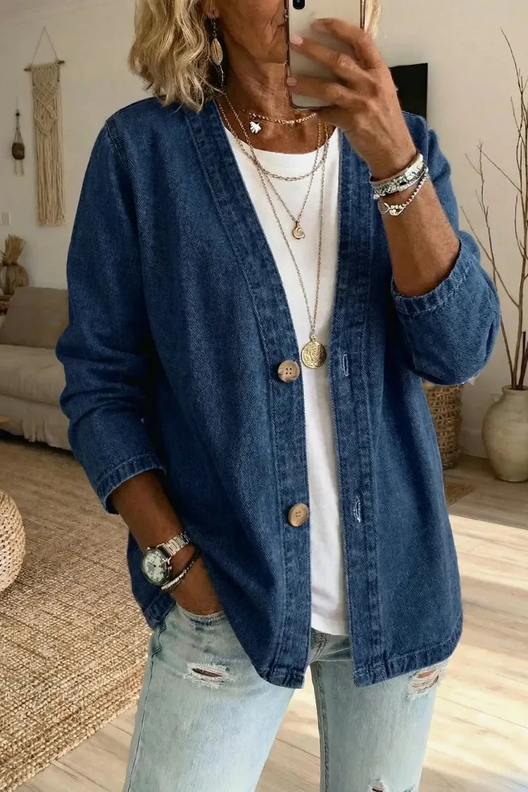 Diana | Women's Relaxed Denim Cardigan
