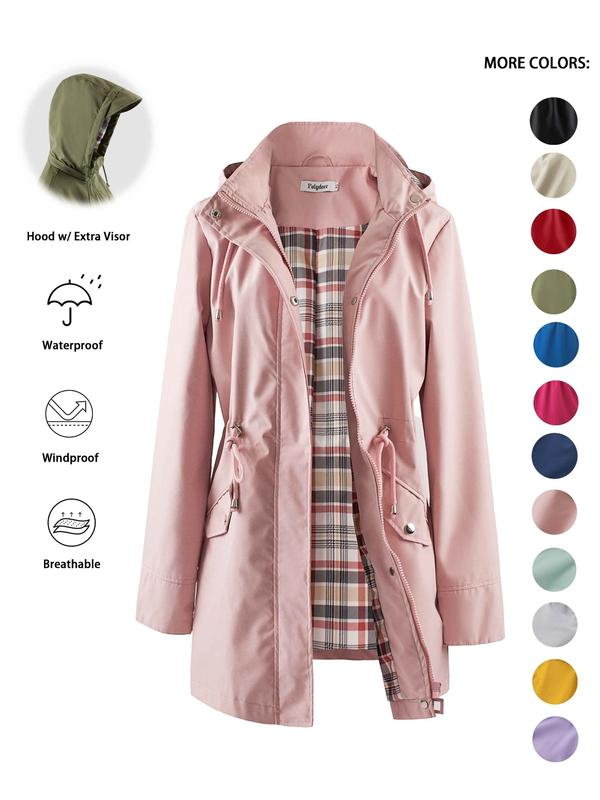 Aimee | Women's Hooded Waterproof Trench Coat