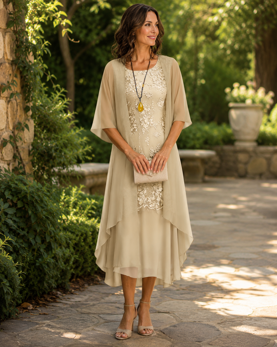 Annabelle | Flowing Overlay Two-Piece Set