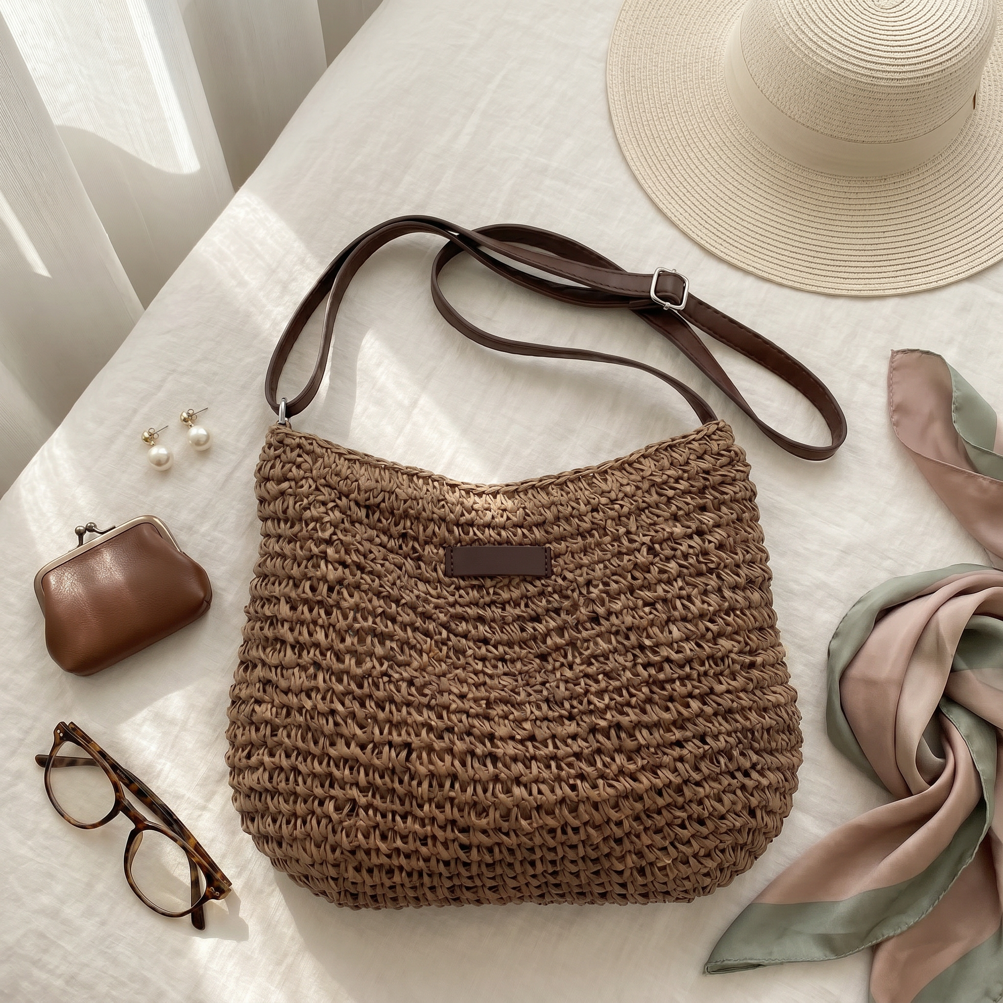 Audrey | Elegant Woven Shoulder Bag