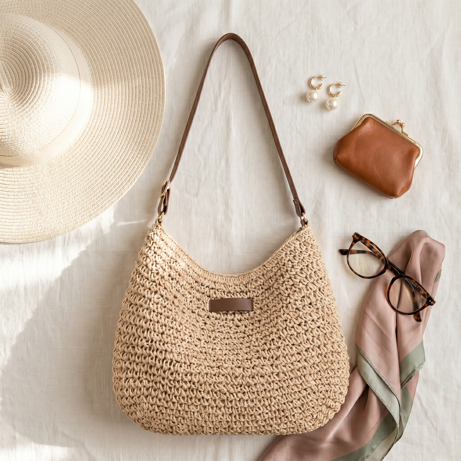 Audrey | Elegant Woven Shoulder Bag