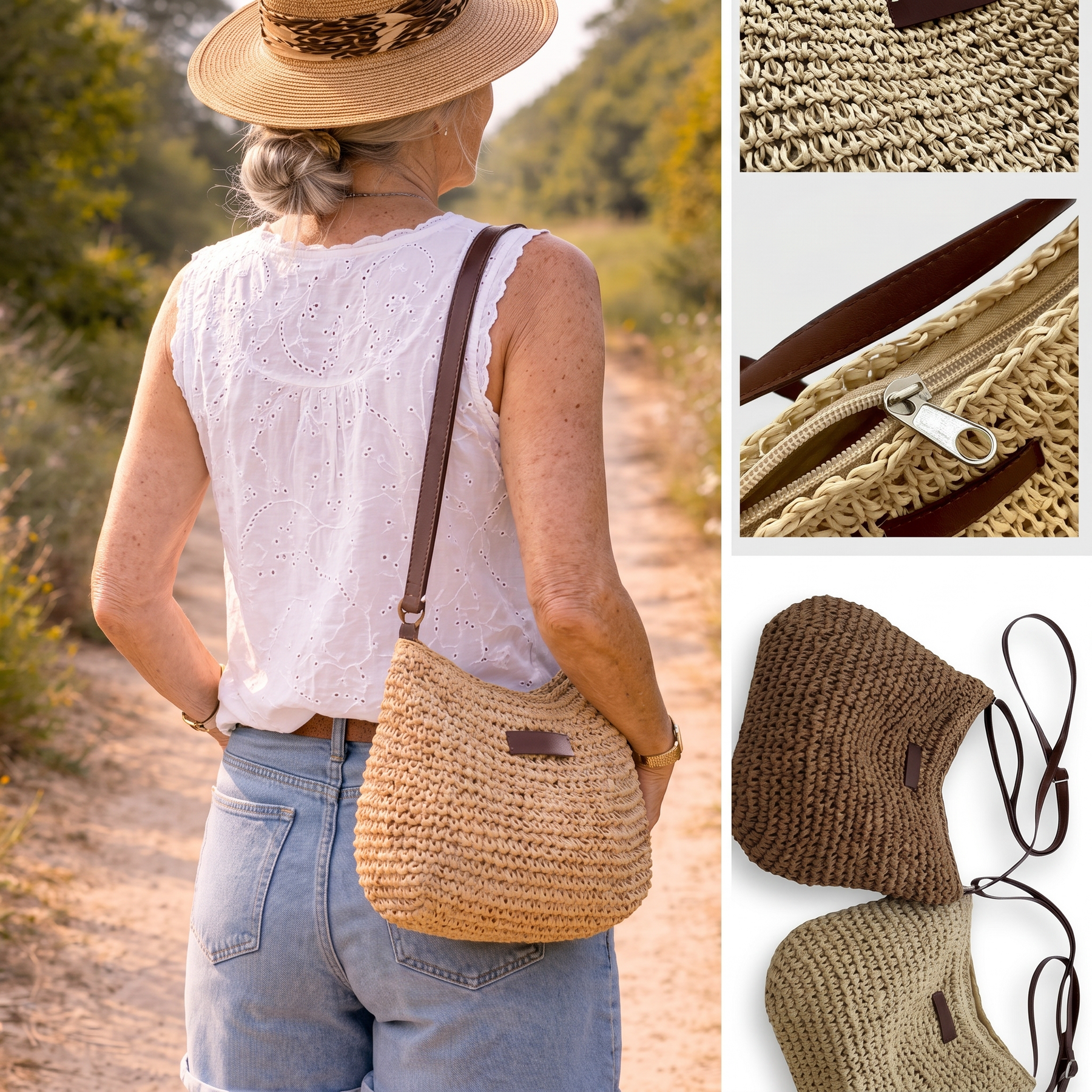 Audrey | Elegant Woven Shoulder Bag