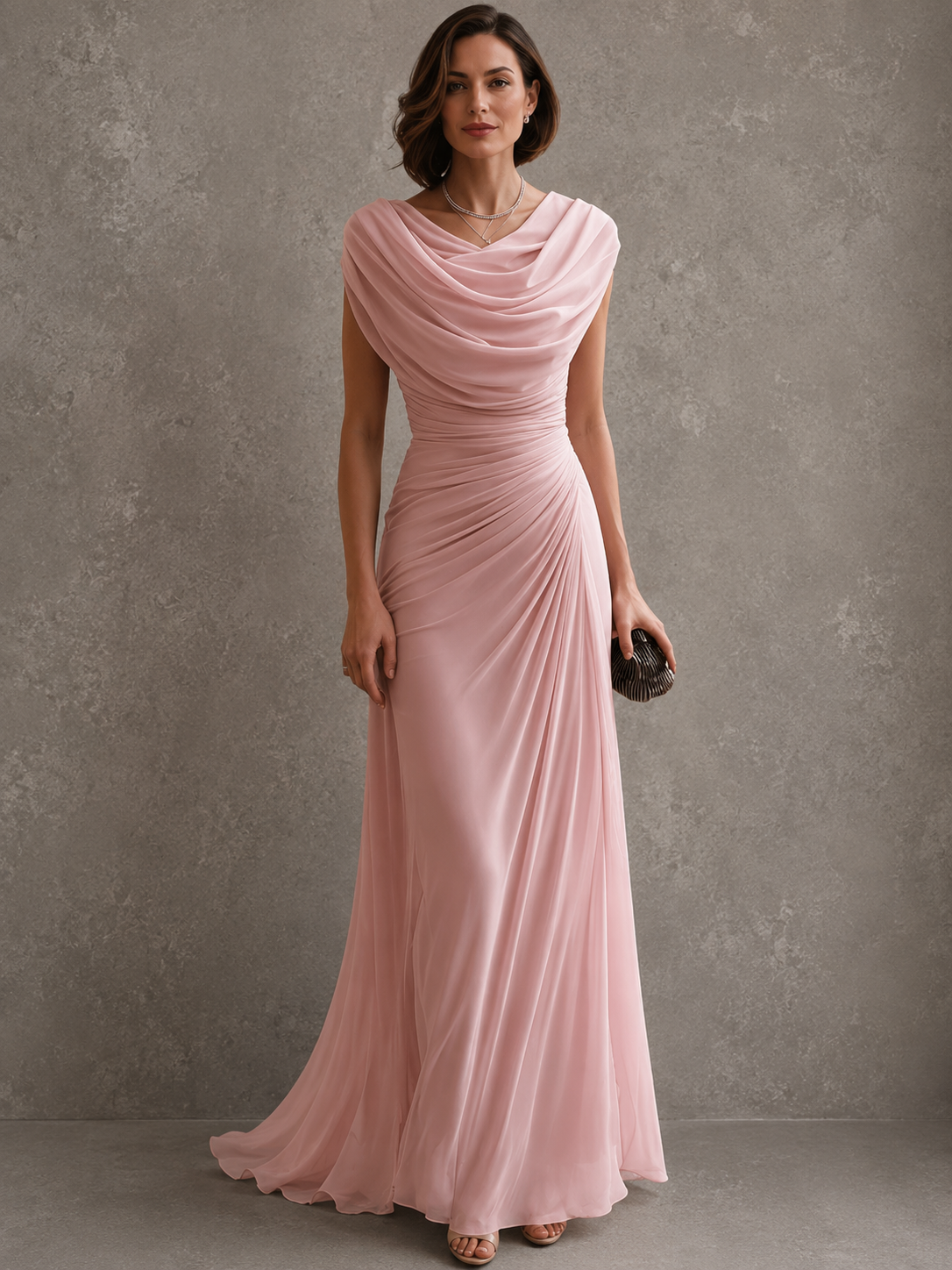 Luna | Elegant Ruched Maxi Dress