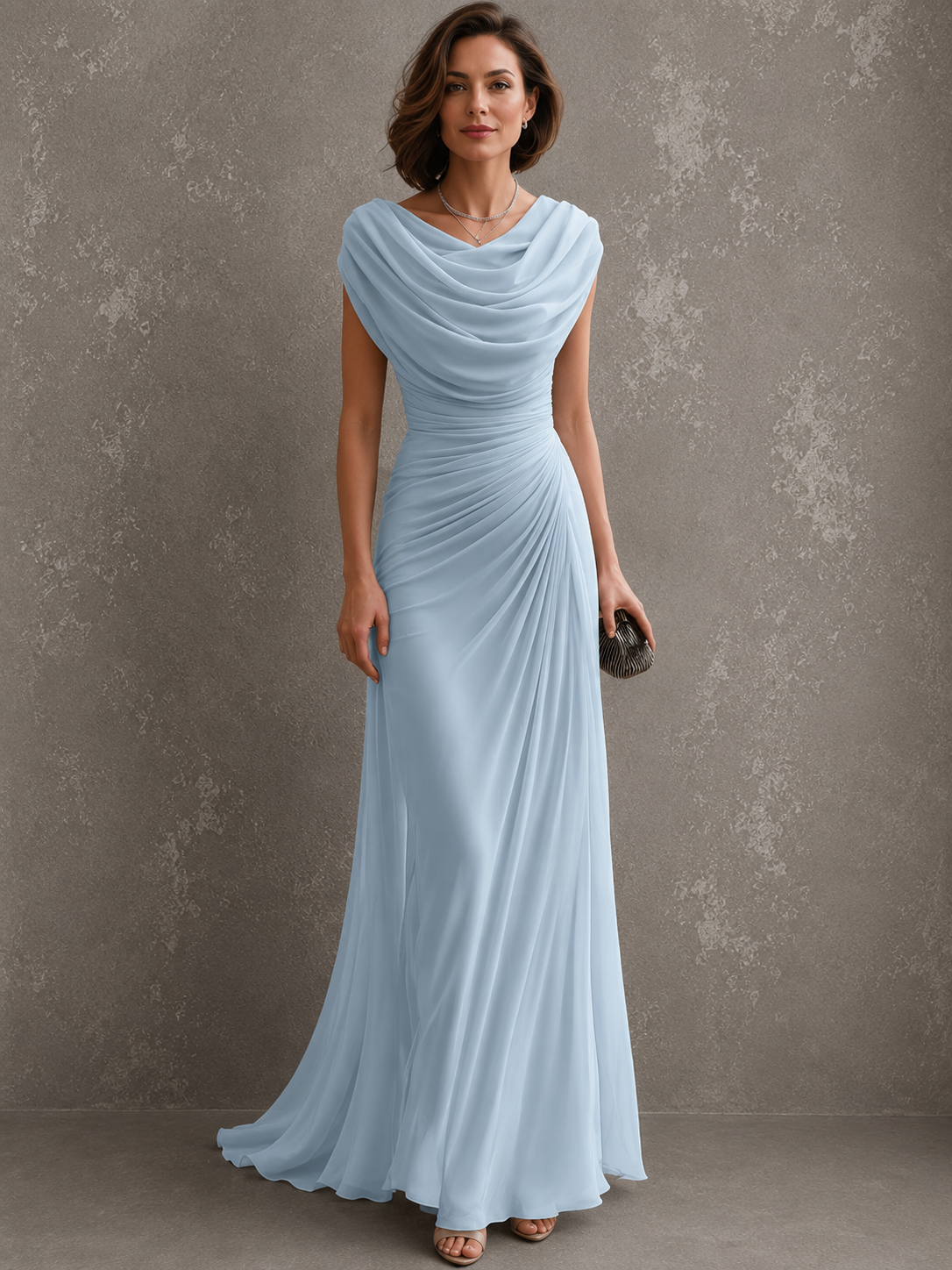Luna | Elegant Ruched Maxi Dress