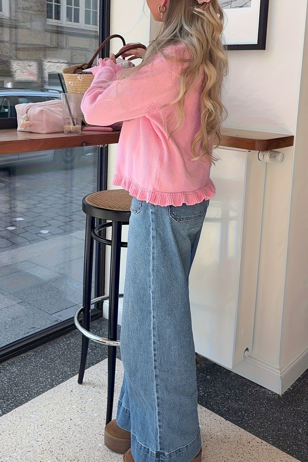 Maria | Knitted Frill Cardigan