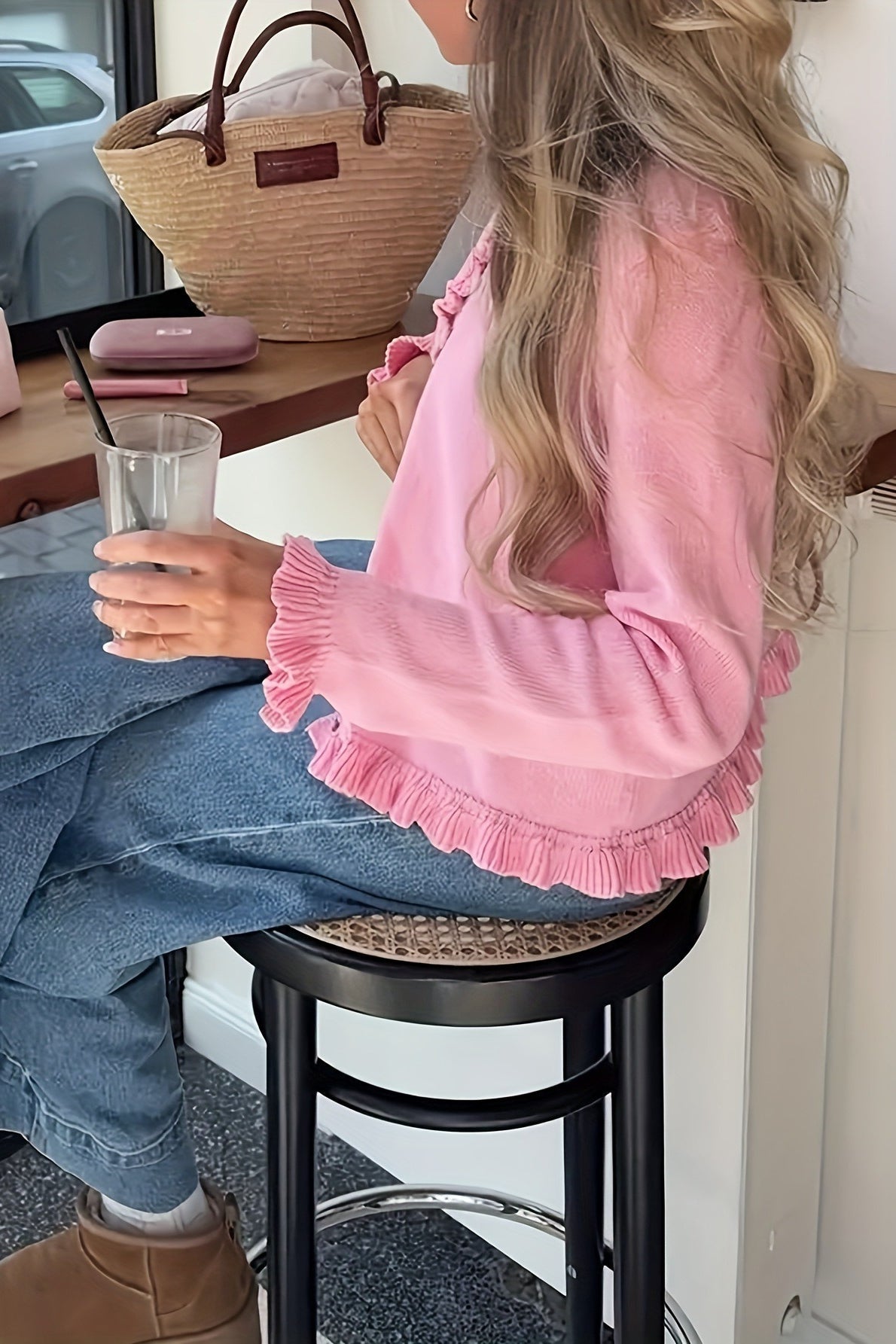 Maria | Knitted Frill Cardigan