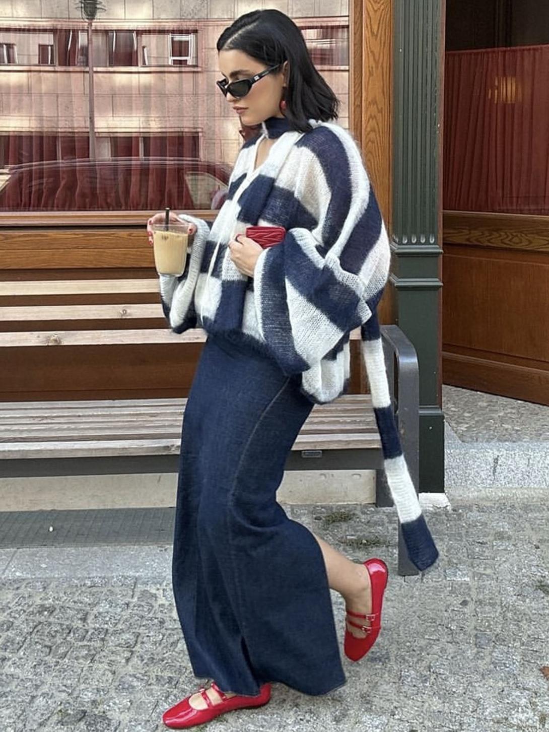 Selena | Loose Striped Cardigan