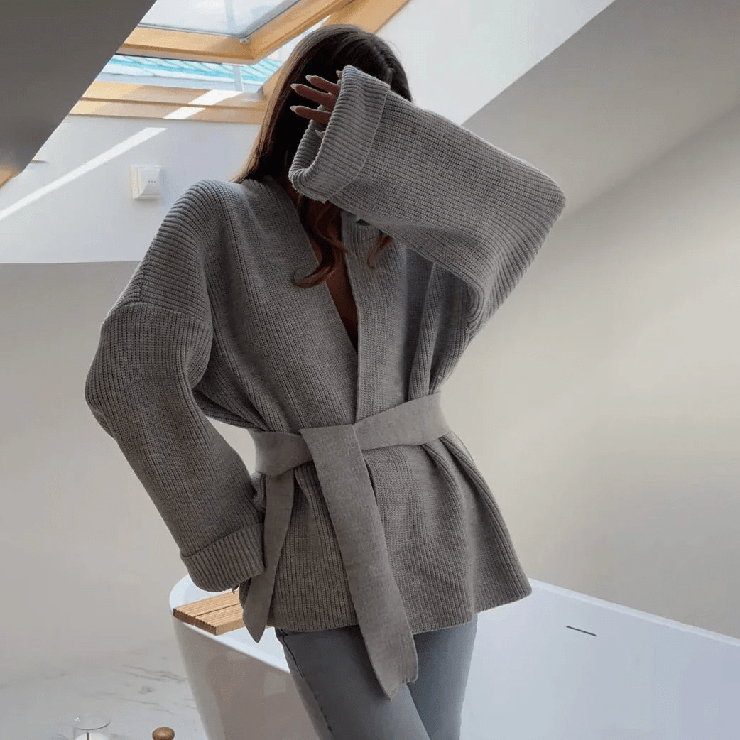 Vivienne | Belted Wrap Cardigan