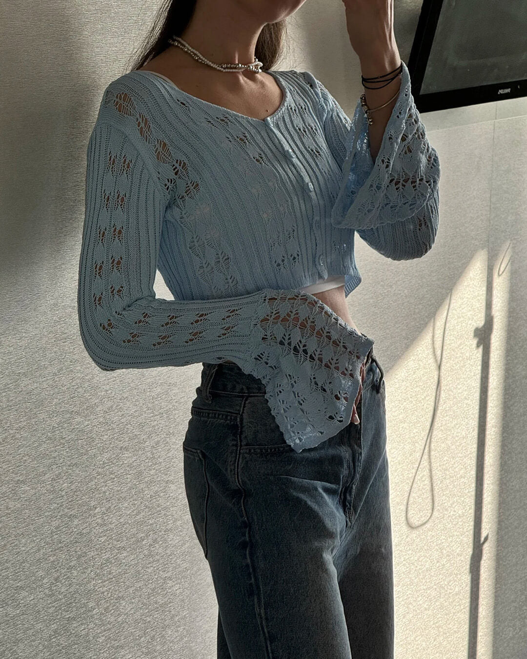 Savannah | Hollow Out Knitted Cardigan