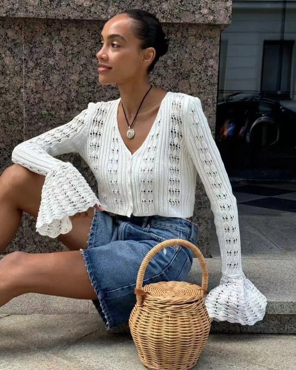 Savannah | Hollow Out Knitted Cardigan