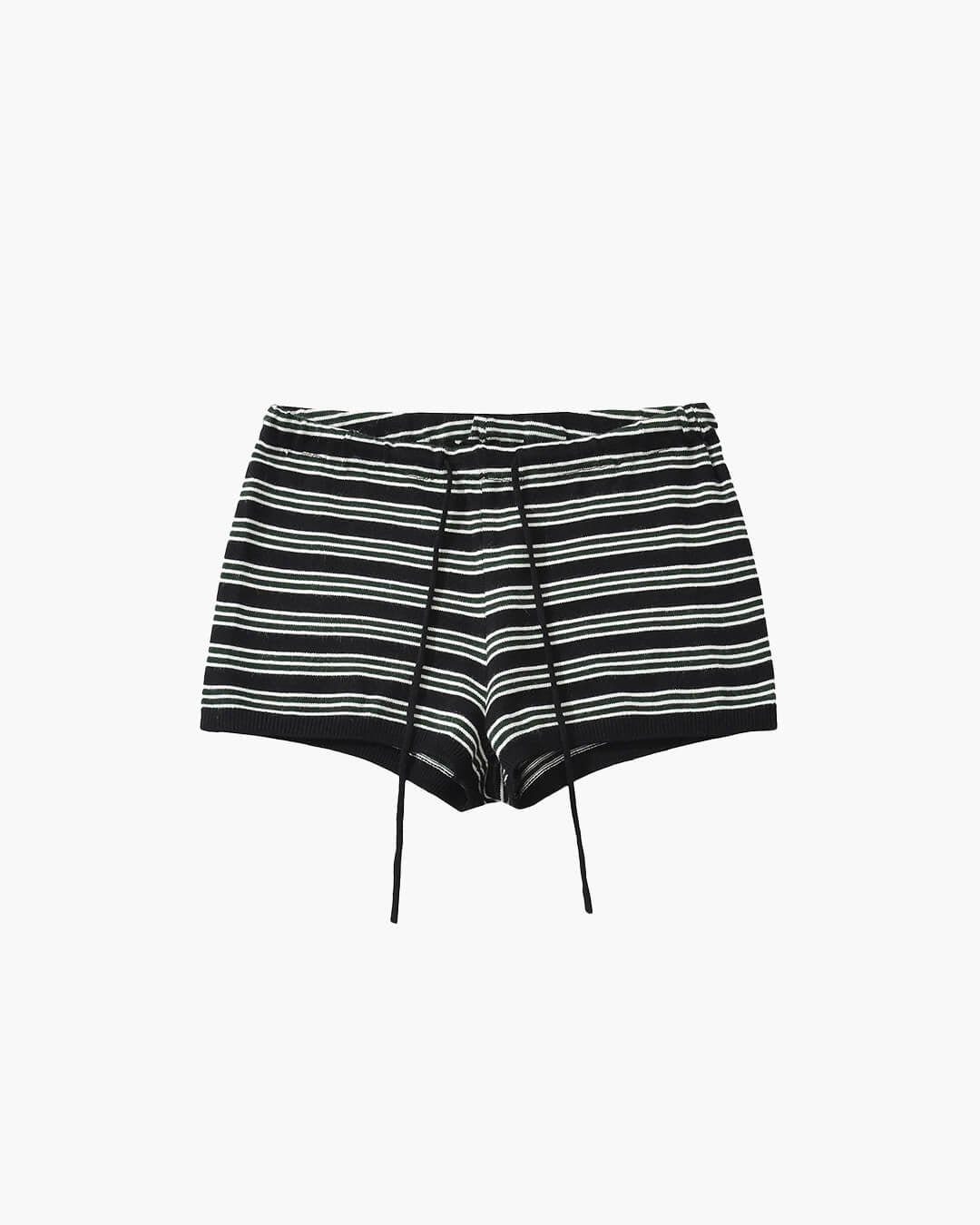 Stephanie | Striped Cardigan Shorts Set
