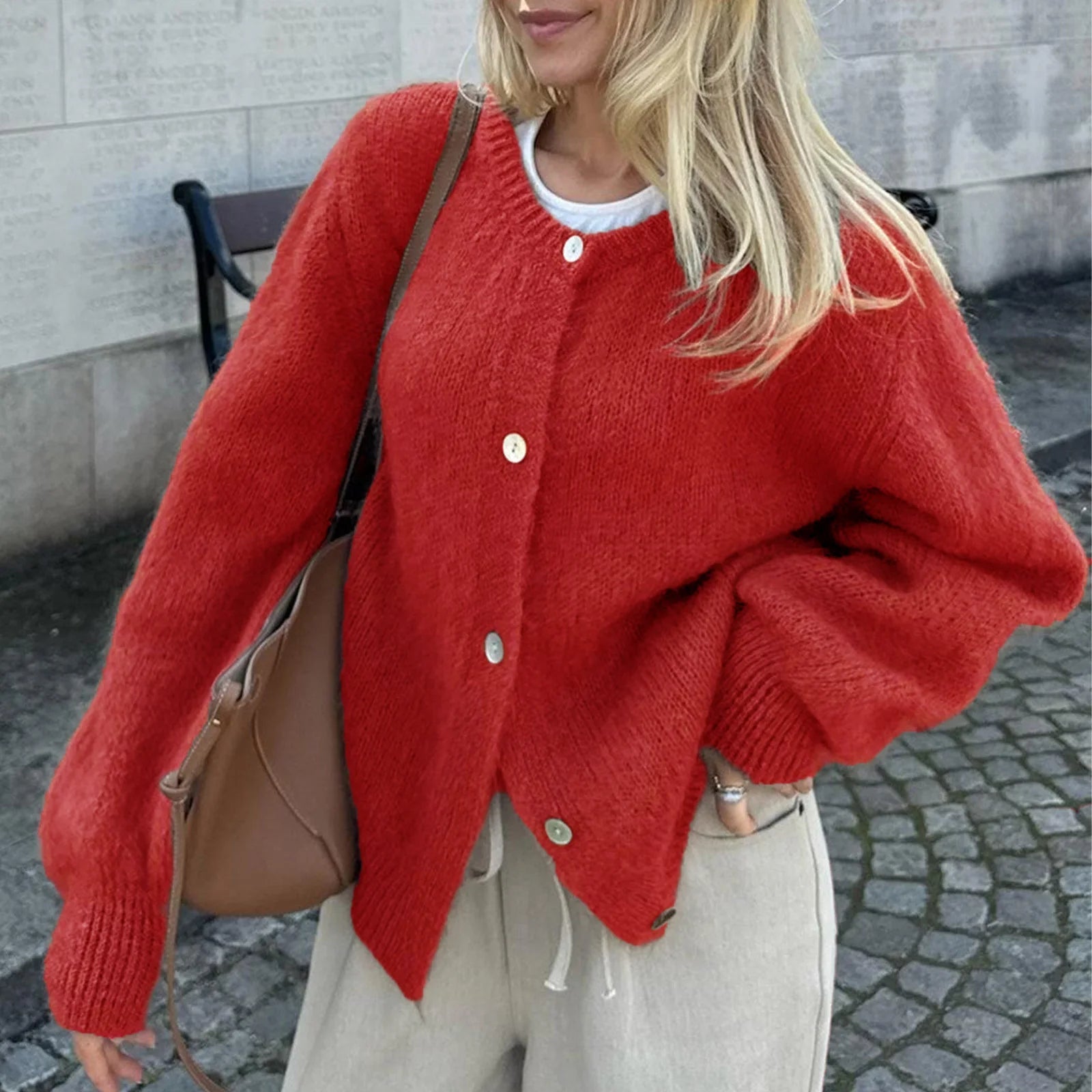 Alexa | Fuzzy Knit Cardigan