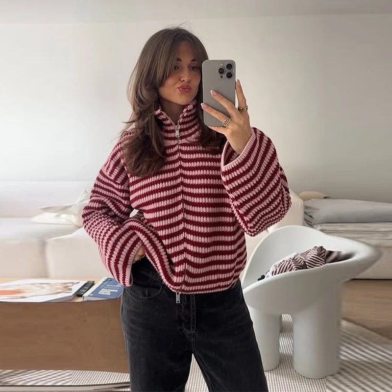 Ophelia | Knit Zip Sweater