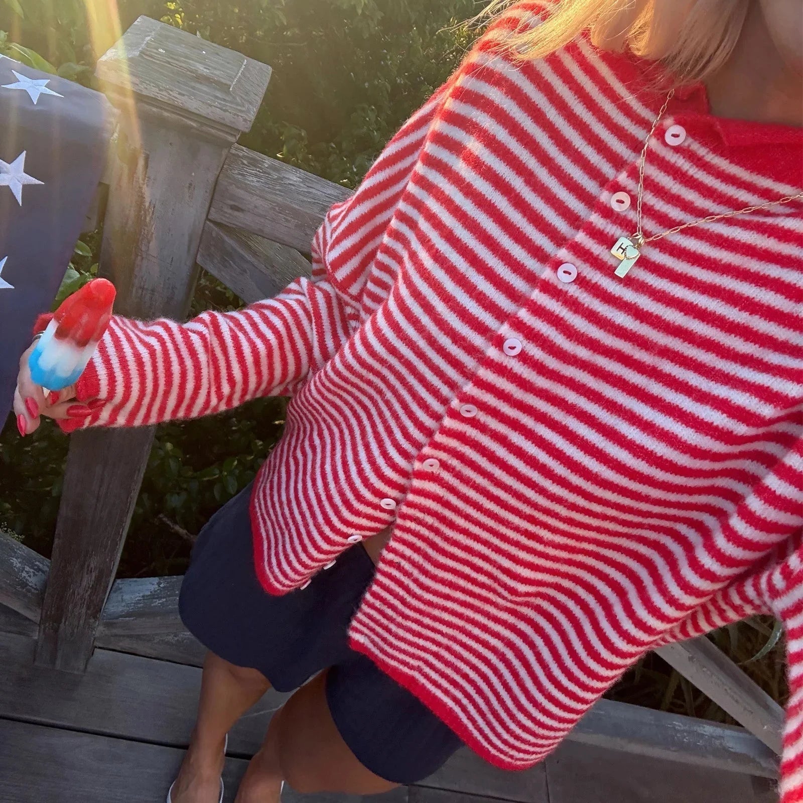 Martha | Striped Cardigan