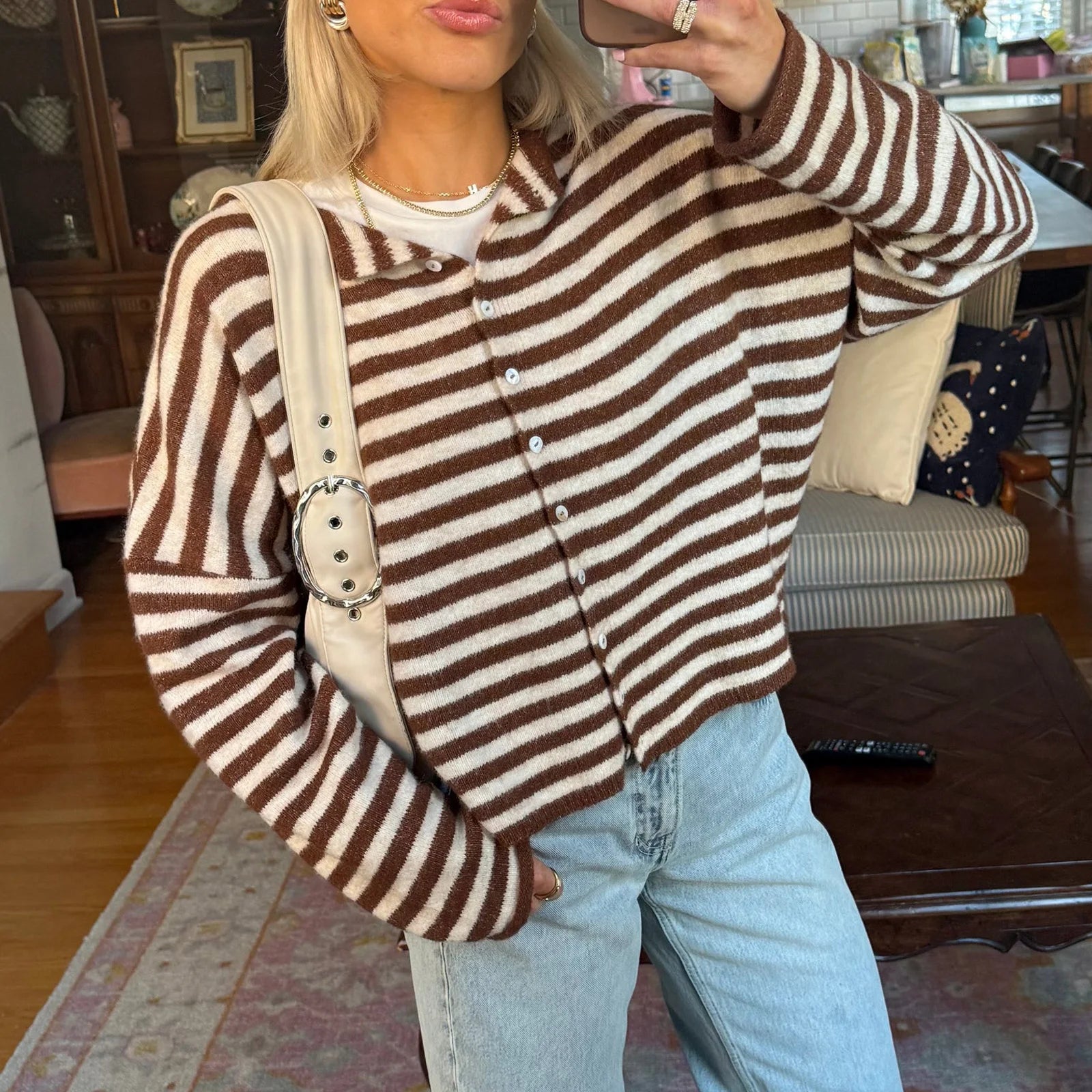 Martha | Striped Cardigan