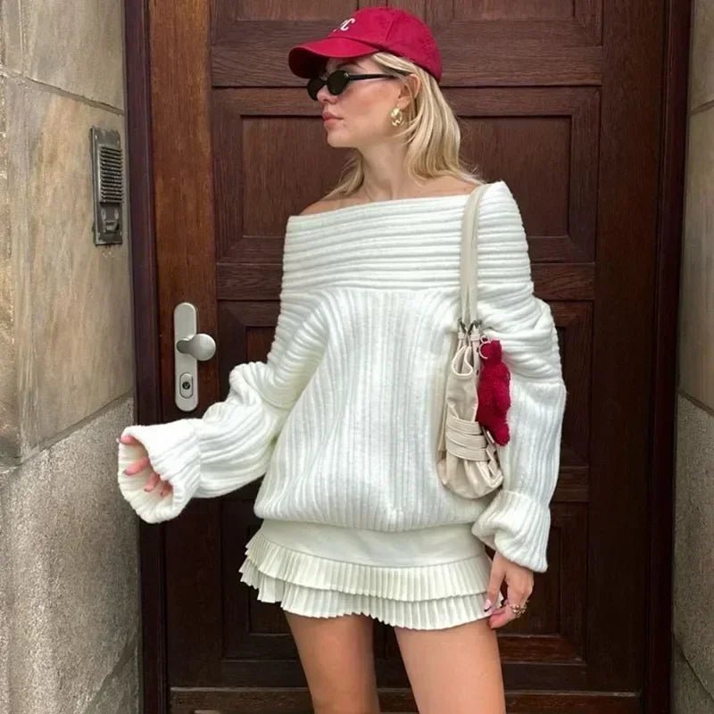 Lexi | Off-Shoulder Knit Sweater