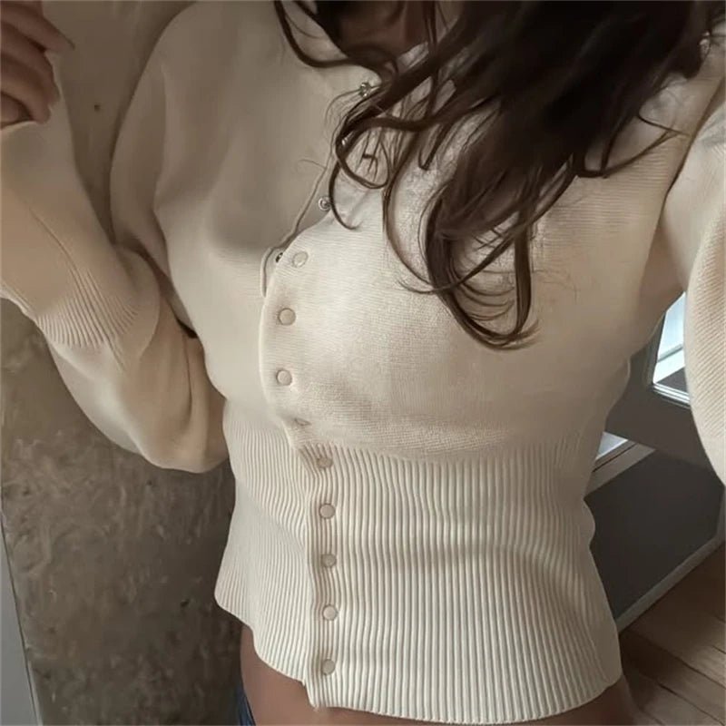 Alisha | Snap Button Knit Cardigan