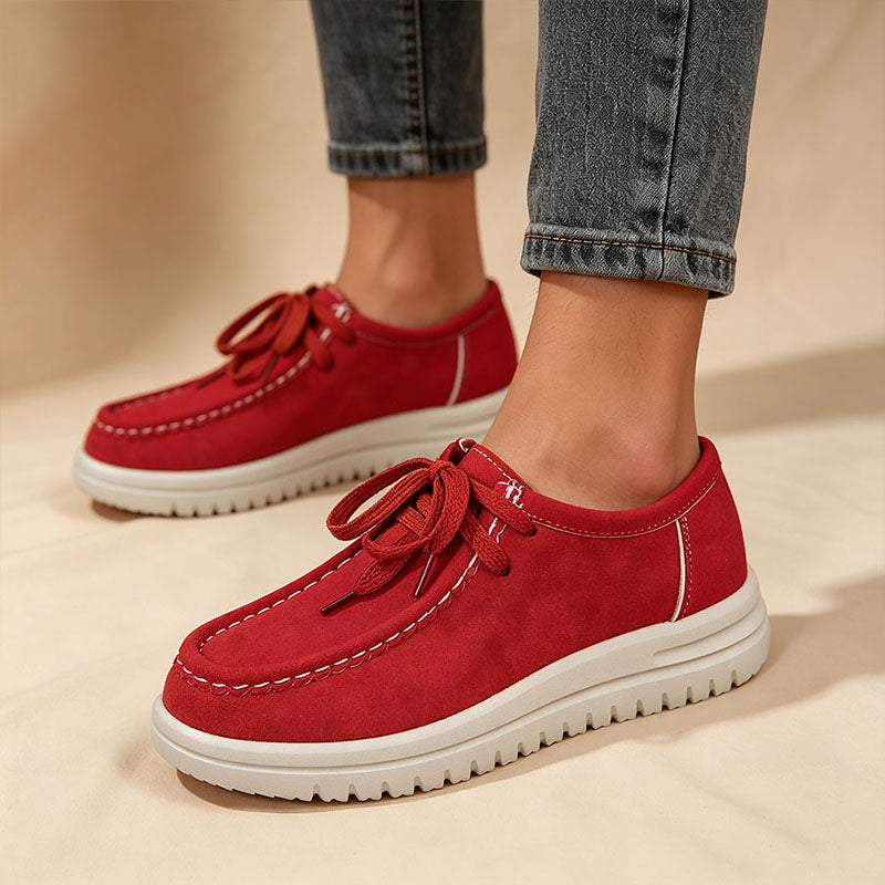 Kelly | Classic Lace-Up Platform Loafers
